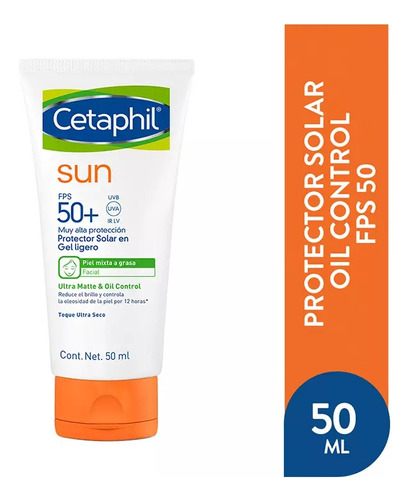 Cetaphil Gel Ligero Sin Color Sun Fps50+ 50ml