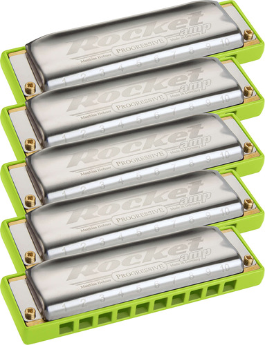 Hohner Mxp Paquete De Amplificador Cohete, Llaves De C, G, .