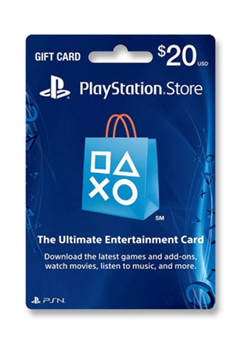 Tarjeta Psn U$20 Digital Usa | Entrega Inmediata - Gamer24hs