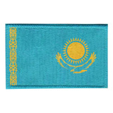 Patch Sublimado Bandeira Cazaquistão 8,0x5,5 Bordado