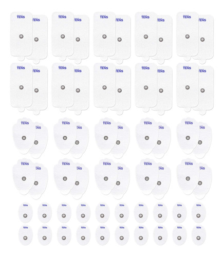 Electrodos Tens De Alta Calidad, Paquete De 60 Surtidos Con
