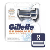 Gillette Skinguard Sensitive Repuestos Para Afeitar  X 8 Uds