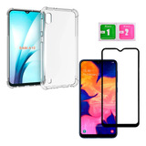 Capa Capinha + Película Vidro 3d Compatível Com Samsung A10