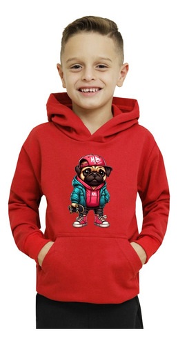 Moletom Infantil Cachorro De Skate Blusa De Frio Menino