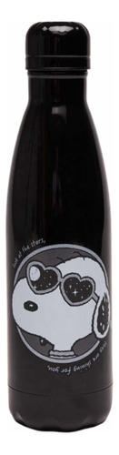 Botella Acero Inoxidable Negra Ws Snoopy