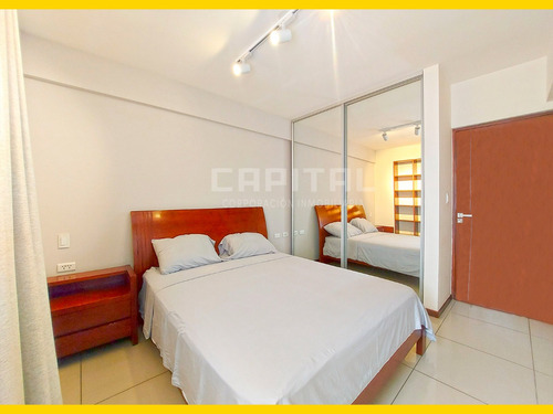 Departamento Amoblado De 1 Dormitorio Con Parqueo En Condominio Macororo 8!! - Imagen 3