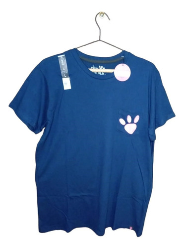 Polera Pink Panther Original Mujer Azul