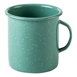 Pocillo Taza Vaso Hervidor Peltre Recto Set 3 Pzas 700ml Color Verde Jade