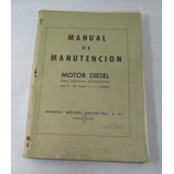 Antiguo Manual Motores Diesel General Motors Automotores