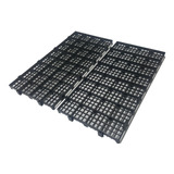 10 Pisos Plastico Preto Estrado Plat 50x25cm Piso P/ Box