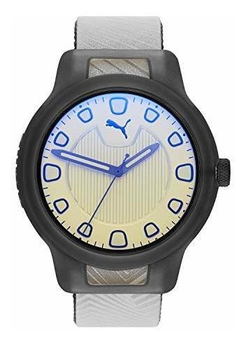 Reloj Puma Para Hombre P5032 Reset V1 De Cuarzo Color Gris