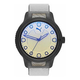 Reloj Puma Para Hombre P5032 Reset V1 De Cuarzo Color Gris