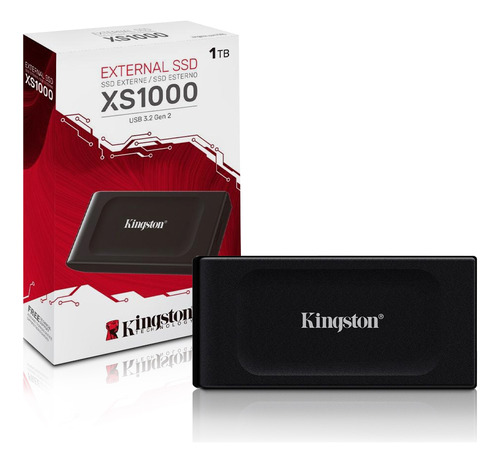 Ssd Externo 1tb Usb C 3.2 1050mb/s Leit Sxs1000/1000g Kingston