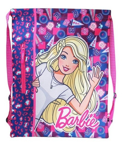 Morral Jardin Niñas Bolsa Cordel Barbie Animal Print