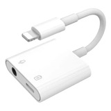 Adaptador Lightning Carga Audifonos 2 En 1 Para iPhone/iPad