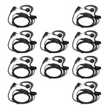 10 Pcs Audifonos Manos Libres C Forma Para Radio Baofeng