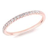 Churumbela De Zirconias Delgada Elegante Rose Gold Y Plata 