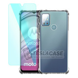 Carcasa Para Motorola G20 Transparente + Vidrio Regalo