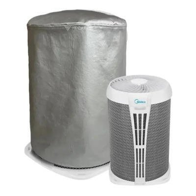 Capa Para Ar Condicionado Midea Airvolution 9000 Btus Corino Prata