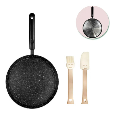 Sartén Antiadherente Hanlala 22cm Negro Aluminio Inducción Con Espátula | MercadoLibre