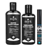 Kit Escurece Barba Robusta Preenchedor Shampoo condicionador