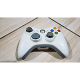Controle Do Xbox 360 Branco Original Funcionado. Sem A Tampa