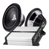 Paquete Jl Audio Amplificador Clase D + 2 Subwoofers 12 PuLG