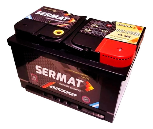 Bateria Sermat 12x75 Amp 28x17x17 Xm