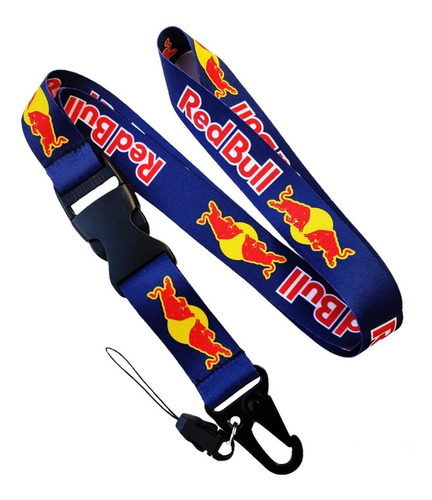 Red Bull Cinta Correa Lanyard Llaves Credencial Gafete Usb 