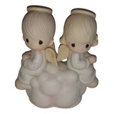 Precious Moments Figura Porcelana Love Goes On Forever 1979