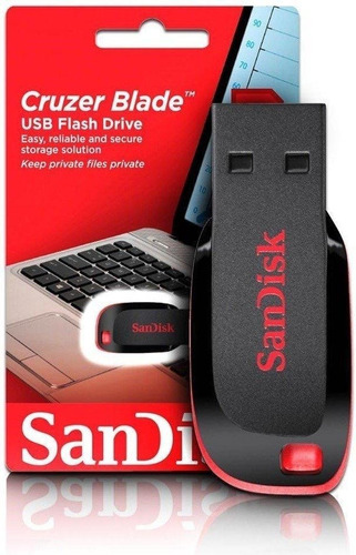 Pendrive Sandisk Cruzer Blade 256gb Usb 2.0 Negro