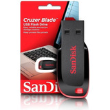 Pendrive Sandisk Cruzer Blade 256gb Usb 2.0 Negro