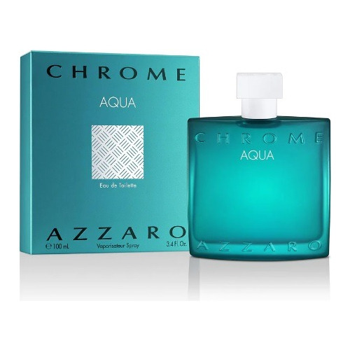 Perfume Azzaro Chrome Aqua Masculino Eau De Toilette 100ml