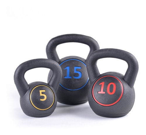 Pesas Rusas Kettlebells Kit De 3 Pzs Con Base: 5-10-15 Lb