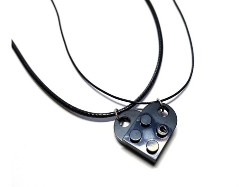 Collares Lego Corazón Parejas Hombre Mujer Regalo