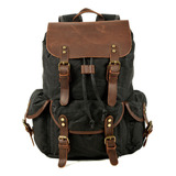 Mochila De Lona Retro Pull Rope Para Hombre Cn