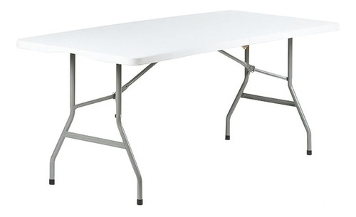 Mesa Plegable Camping Portatil 180 X 75 Cm Multiuso Blanca