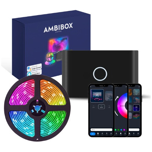 Ambibox Leds Para Tv Hdmi 4k Sync Box Alexa/google Assistant