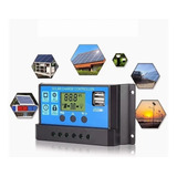 Controlador De Cargador Solar Pwm Regulador Panel 30a