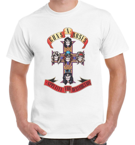 Playera Guns N´ Roses Appetite Logo Talla Xxl Y Xxxl