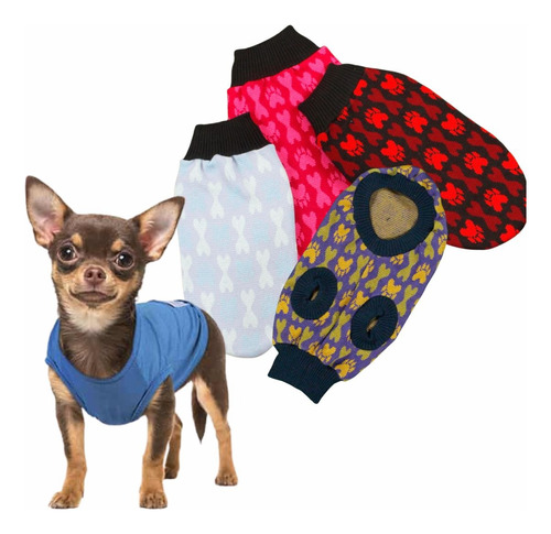  5 Roupa Pinscher 0 E 1 Cachorro Gato Filhote Pequeno 