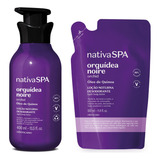 Kit Nativa Spa Orquidea Noire: Loção Corporal 400ml + Refil