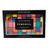 Paleta De Sombras Powerful Glamfactor - 45 Tonos Color De La Sombra Eye Shadows