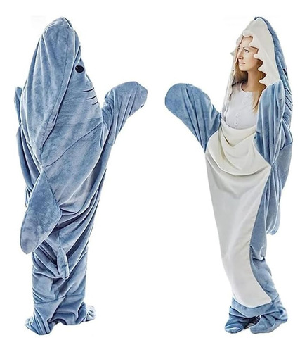 Sudadera Con Capucha Shark Frannel Blanket Cozy, 210 X 90 Cm
