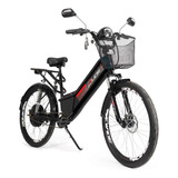 Bicicleta Elétrica - Confort Full - 800w Lithium - Preta - 