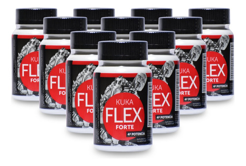 Kit 10 Frascos De Kuka Flex Forte- 30 Tabletas