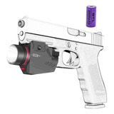 Lanterna Tática Pistola Laser Vermelho Red Dot Glock 20mm Cor Da Lanterna Preto Cor Da Luz Branco