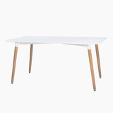 Mesa Eames Dsw Rectangular Comedor Living 160- Alto Impacto