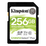 Memoria Flash Kingston Canvas Select Plu 256gb Sdxc Clase 10