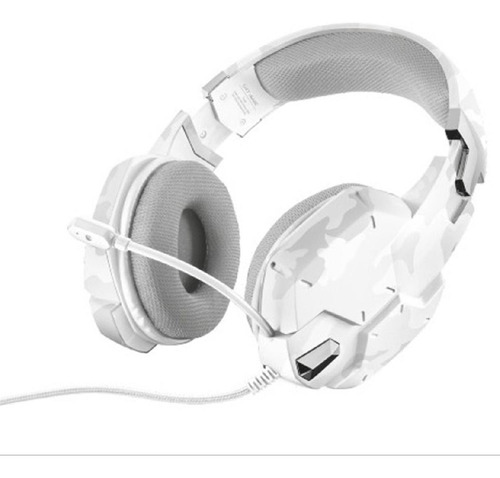 Audifono Diadema Gamer Trust Gxt 322w Blanco Camuflado